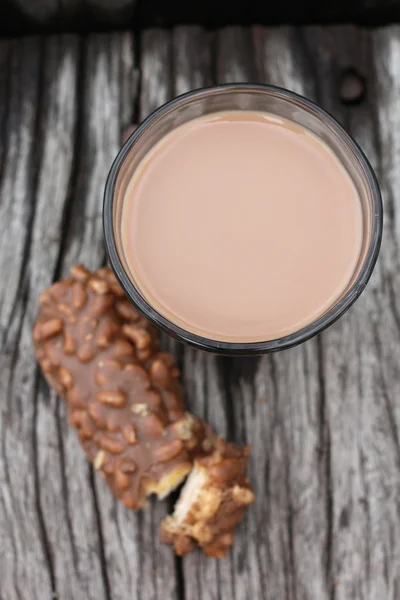 巧克力和热巧克力饭 — 图库照片