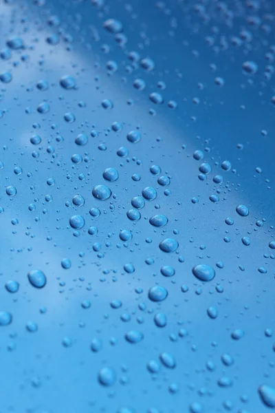 Gota de agua en el vidrio —  Fotos de Stock