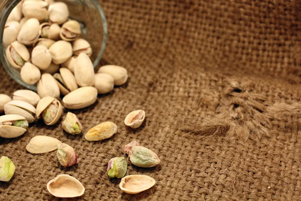 Pistachio nuts - vintage style — Stock Photo, Image