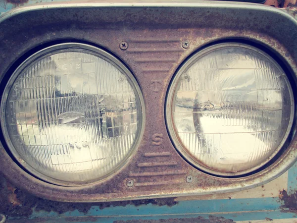 Vintage lampu depan — Stok Foto