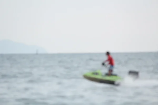 Blurred of jet ski — Stock Photo, Image