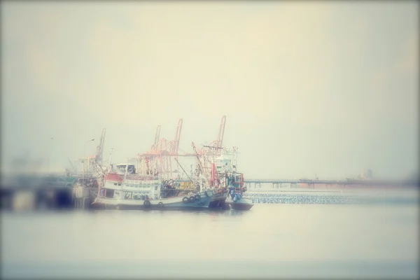 港のぼやけ — ストック写真