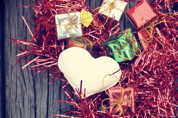 Heart and gifts — Stock Photo, Image