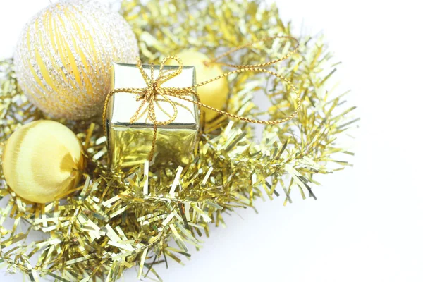Christmas gifts with balls Stock Photo