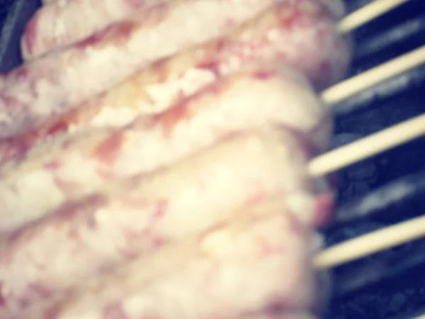 Blurred of sausage — Stock Photo, Image