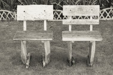 Bahçedeki sandalyeler