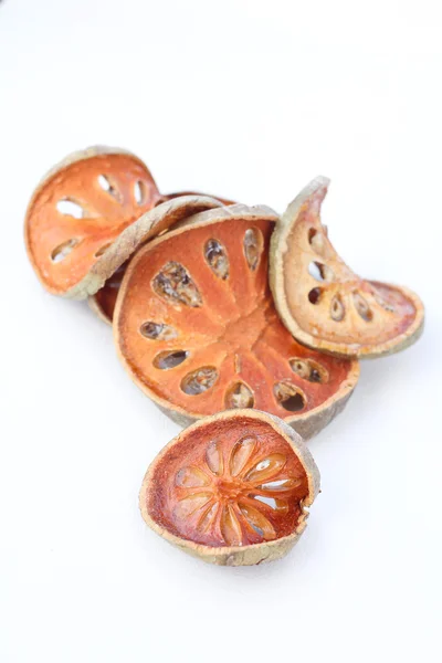 Plátky sušených bael ovoce — Stock fotografie