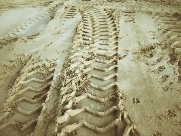 Wielsporen op de grond. — Stockfoto