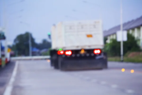 Offuscata di camion — Foto Stock