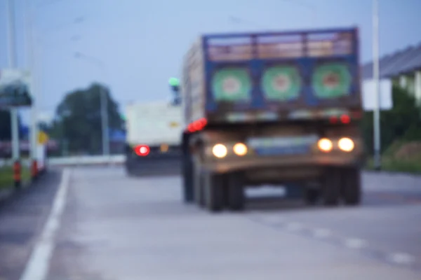 Offuscata di camion — Foto Stock