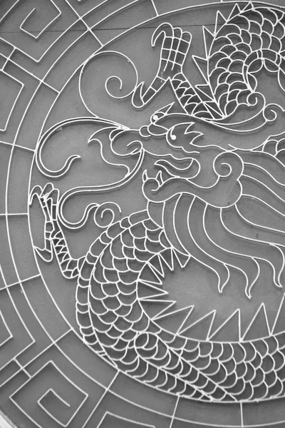 Drache im chinesischen Tempel — Stockfoto