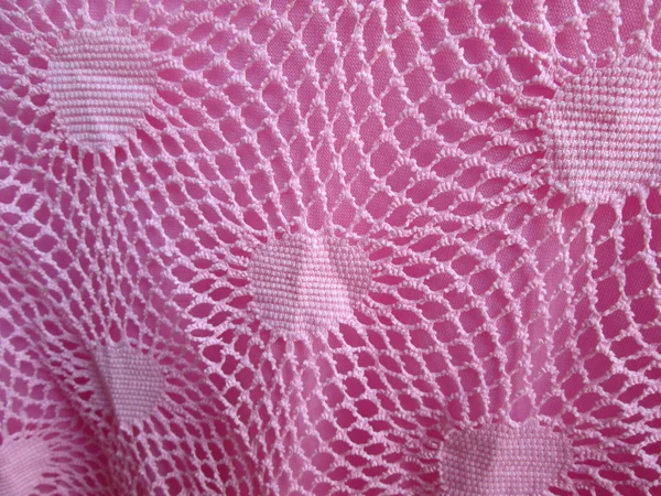 Różowy tkanina tekstura tło — Zdjęcie stockowe