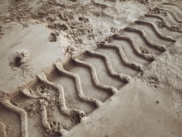 Wielsporen op de grond. — Stockfoto