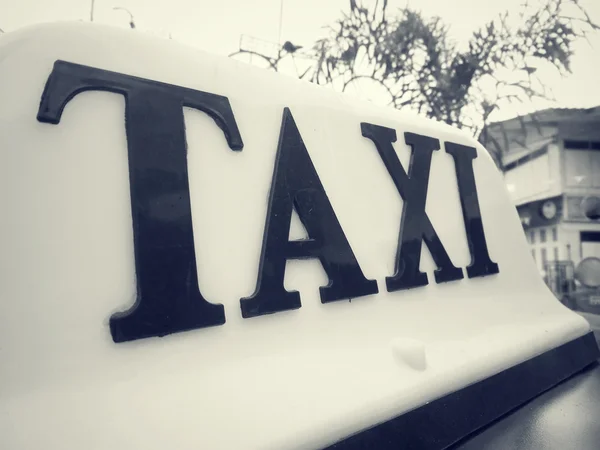Taxi auto — Foto Stock