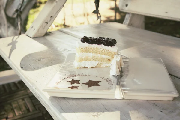 Blueberry cake — Stock Photo, Image