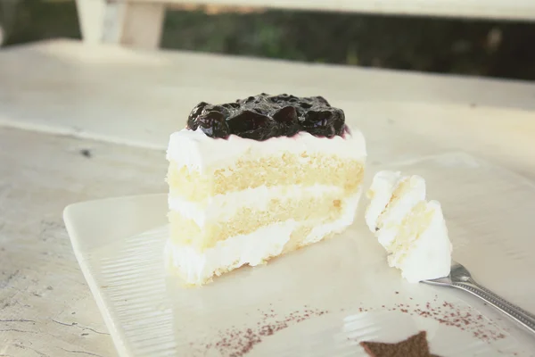 Blueberry cake — Stock Photo, Image