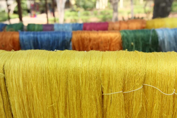 Raw silk thread — Stock Photo, Image