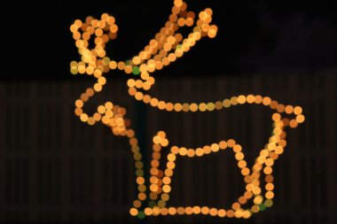 Bokeh dekoratif geyik lambaları 