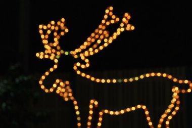 Bokeh dekoratif geyik lambaları 