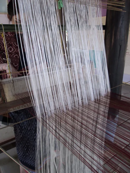 Handmade weaving thread — Stock Photo, Image