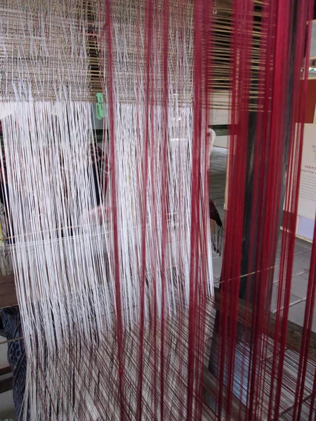 Handmade weaving thread — Stock Photo, Image