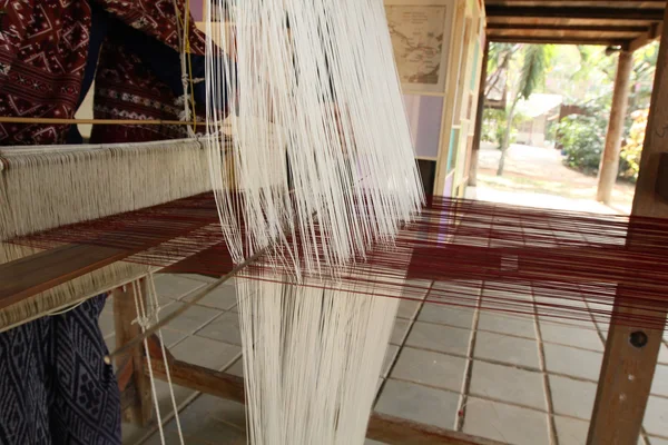 Handmade weaving thread — Stock Photo, Image