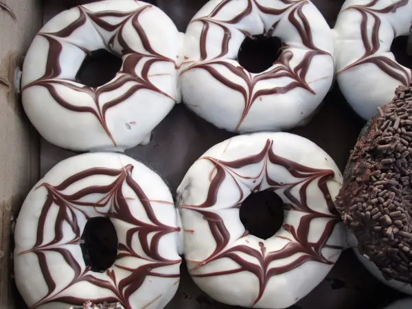 Donut de chocolate — Fotografia de Stock