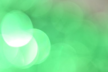 Bokeh yeşil ışık