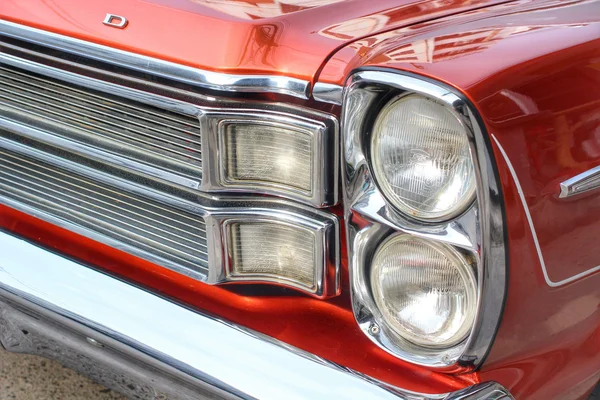 Headlights vintage car Stock Image