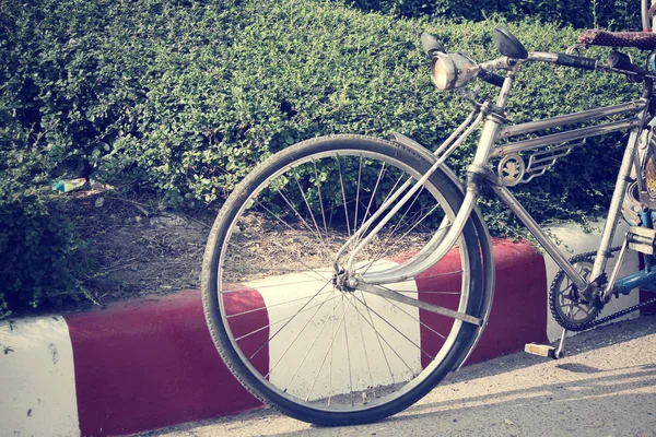 Vintage bicycle wheel — Stock Photo, Image