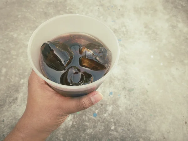 Glas Cola — Stockfoto