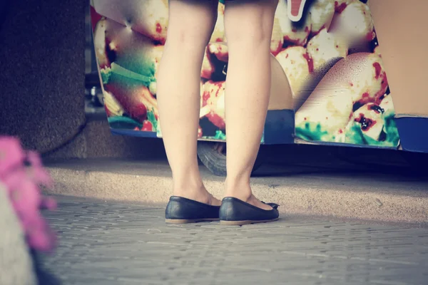 Gamba e scarpe — Foto Stock