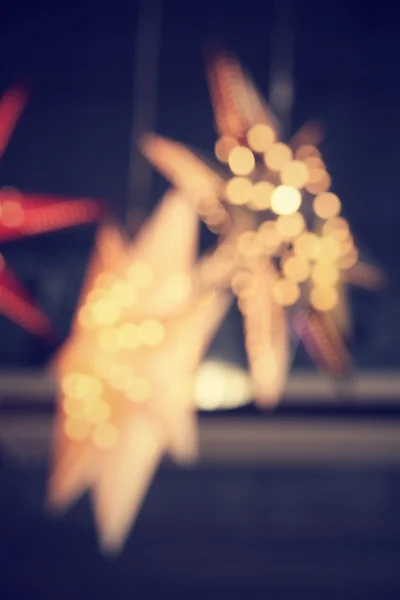 Desfocado de bokeh com estrela — Fotografia de Stock