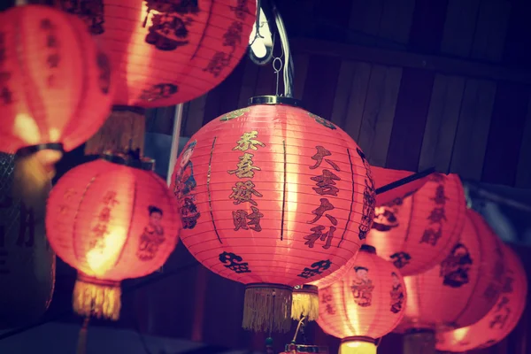 Linternas chinas durante el festival de año nuevo — Foto de Stock