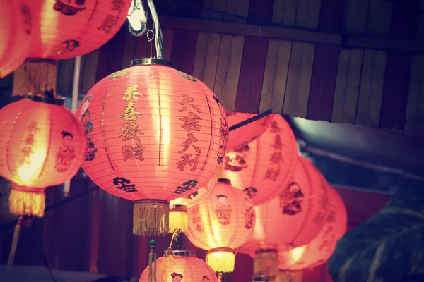 Čínské lucerny během Nového roku festivalu — Stock fotografie