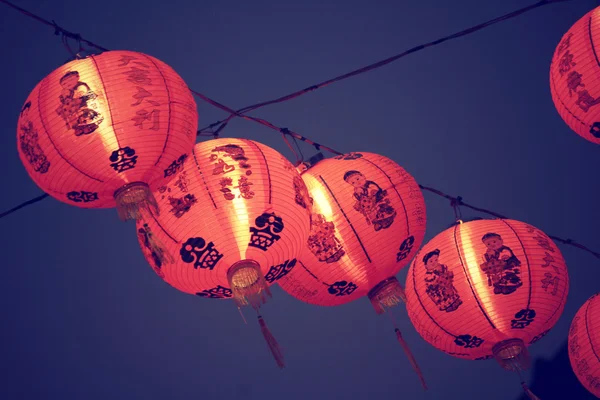 Linternas chinas durante el festival de año nuevo — Foto de Stock