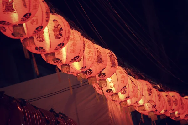 Κινέζικα φανάρια κατά τη διάρκεια του φεστιβάλ του νέου έτους — Φωτογραφία Αρχείου