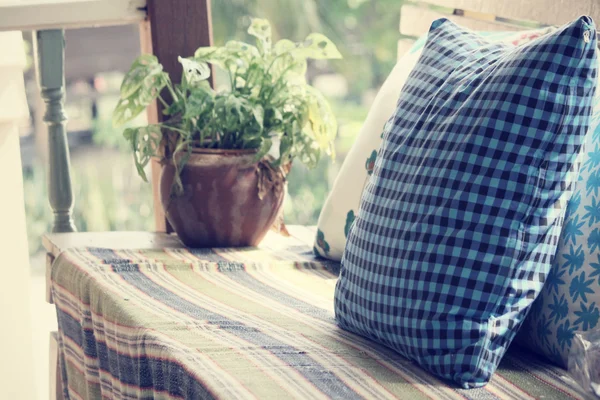 Sofa and pillows — Stock Photo, Image