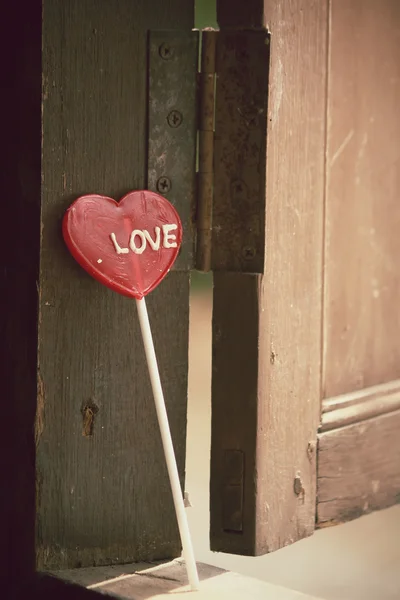 Candy valentines hjärtan — Stockfoto