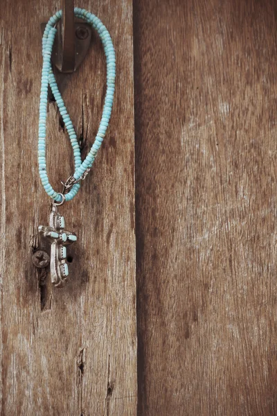 Necklace with cross — Stock Photo, Image