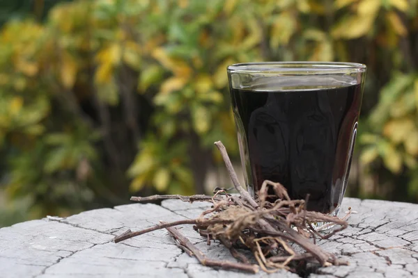 Grass jelly drink — Stock Photo, Image