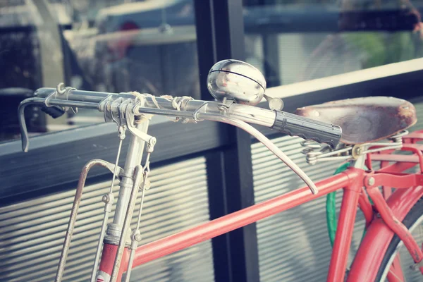 Vintage bicycle handlebar. — Stock Photo, Image