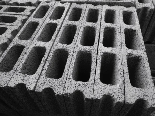 Gray brick for construction — Stock Photo, Image