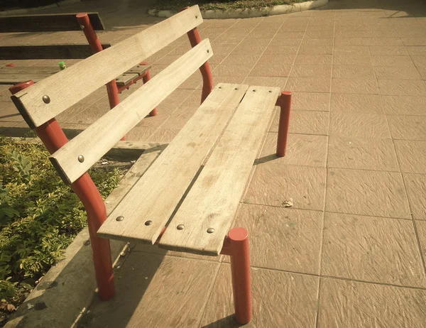 Bench chair in the park — Stock Photo, Image