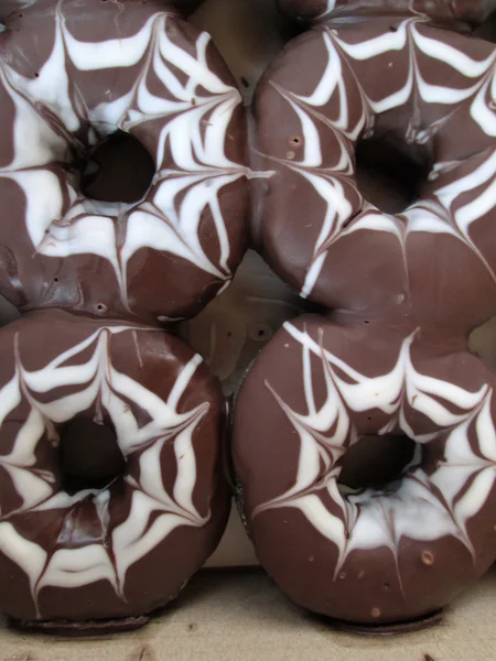 Čokoládové koblihy — Stock fotografie