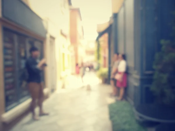 Blurred of people walking in city — Stock Photo, Image