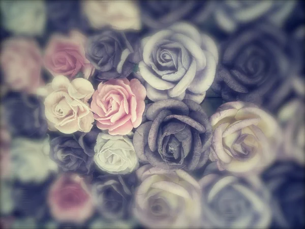 Blurred of vintage roses. — Stock Photo, Image