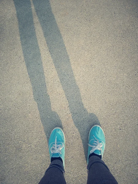 Zapatillas con sombra — Foto de Stock