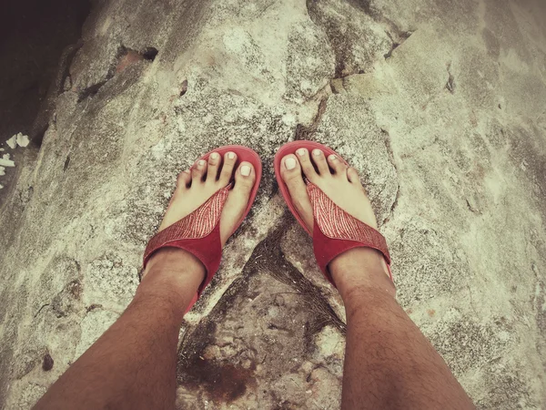 Bacak ayakkabı ile — Stok fotoğraf