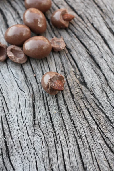 Chocolate  almonds. — Stock Photo, Image